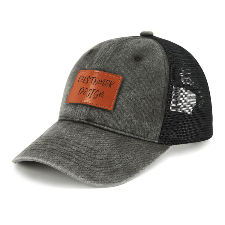 Maturelion God Is Greater Than The Highs And Lows Mountain Leather Patch Caps