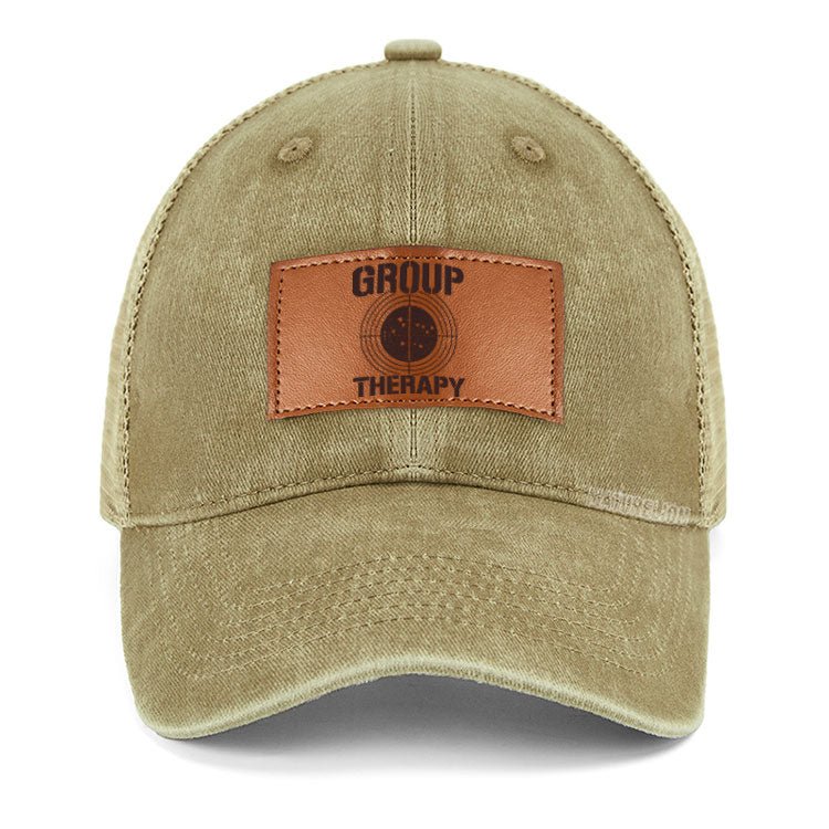 Maturelion Group Therapy Leather Patch Cap