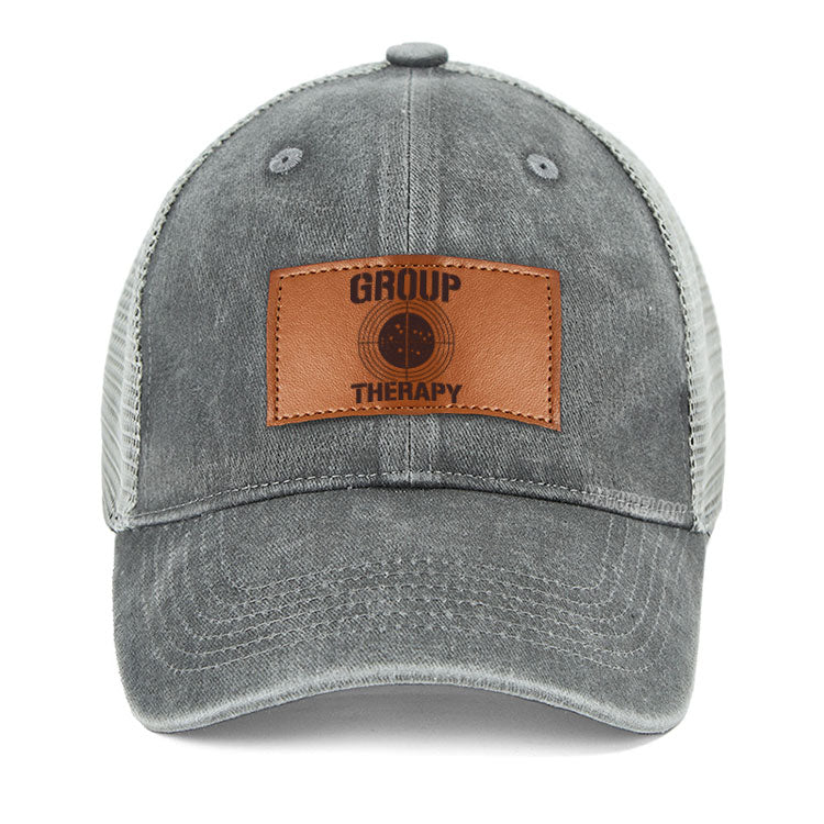 Maturelion Group Therapy Leather Patch Cap