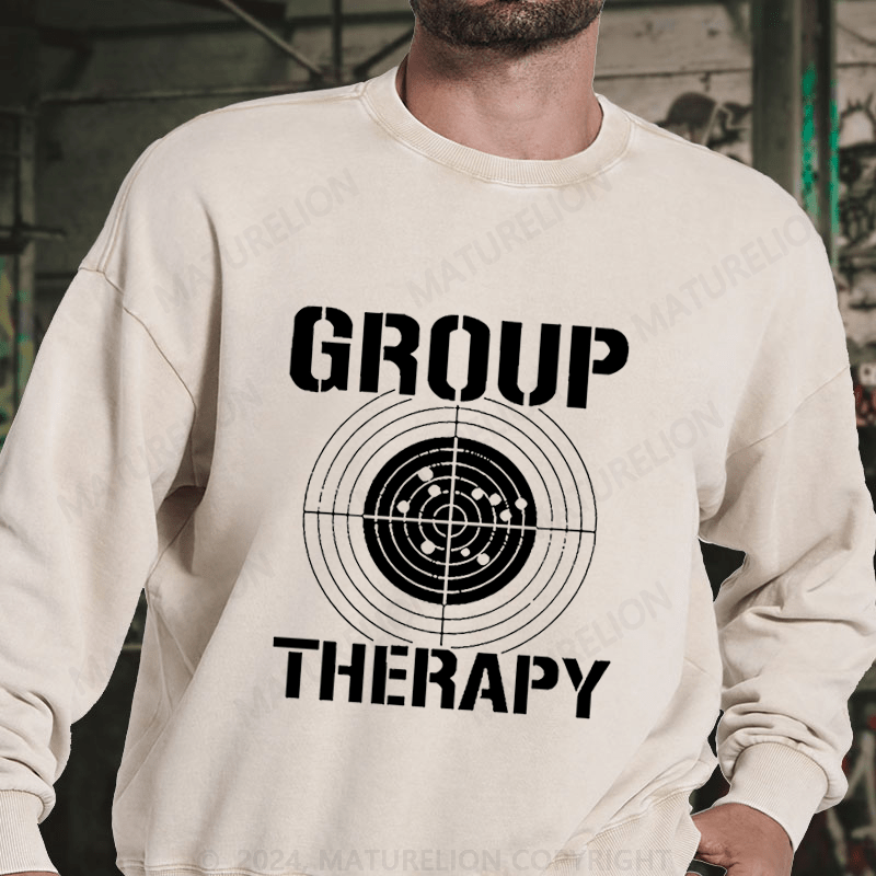 Maturelion Group Therapy DTG Printing Washed sweatshirt