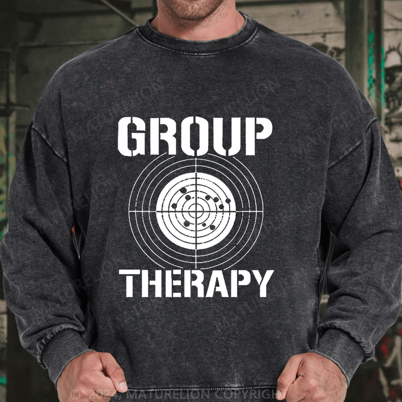 Maturelion Group Therapy DTG Printing Washed sweatshirt