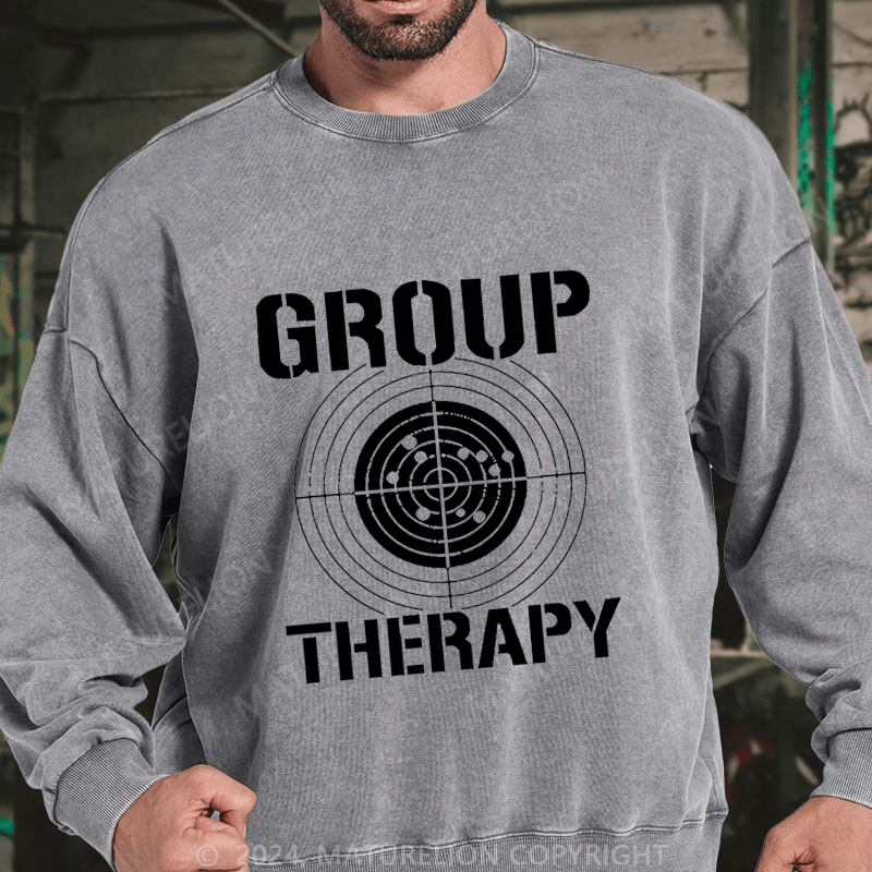 Maturelion Group Therapy DTG Printing Washed sweatshirt