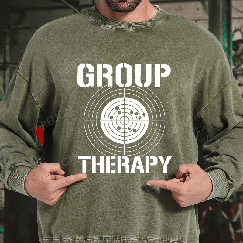 Maturelion Group Therapy DTG Printing Washed sweatshirt