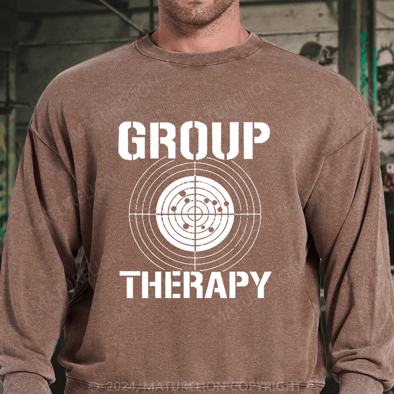 Maturelion Group Therapy DTG Printing Washed sweatshirt