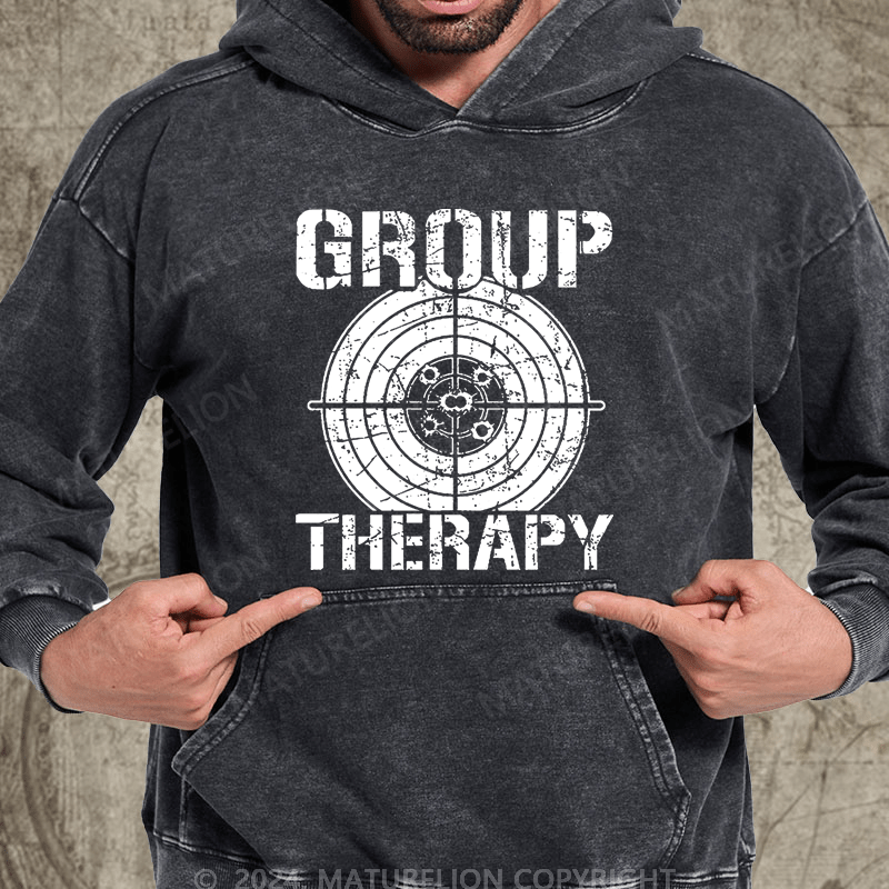 Maturelion Group Therapy Men's Vintage Washed Hoodie