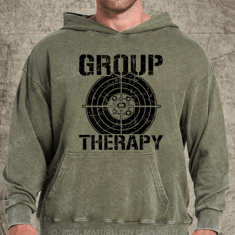 Maturelion Group Therapy Men's Vintage Washed Hoodie