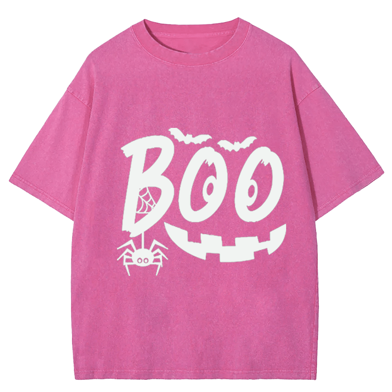 Maturelion Halloween Boo Washed T-Shirt