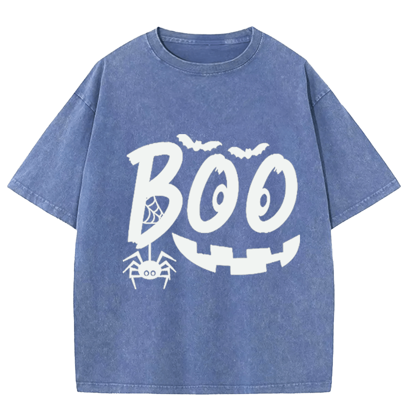 Maturelion Halloween Boo Washed T-Shirt