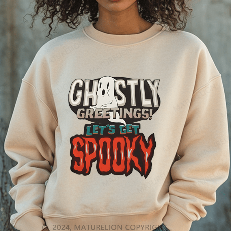 Maturelion Halloween I'm Just Here For The Boos DTG Printing Halloween Hoodie