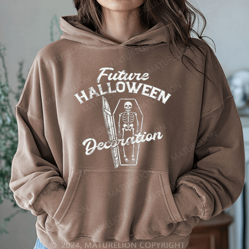 Maturelion Halloween Future Halloween Decoration Washed Hoodie