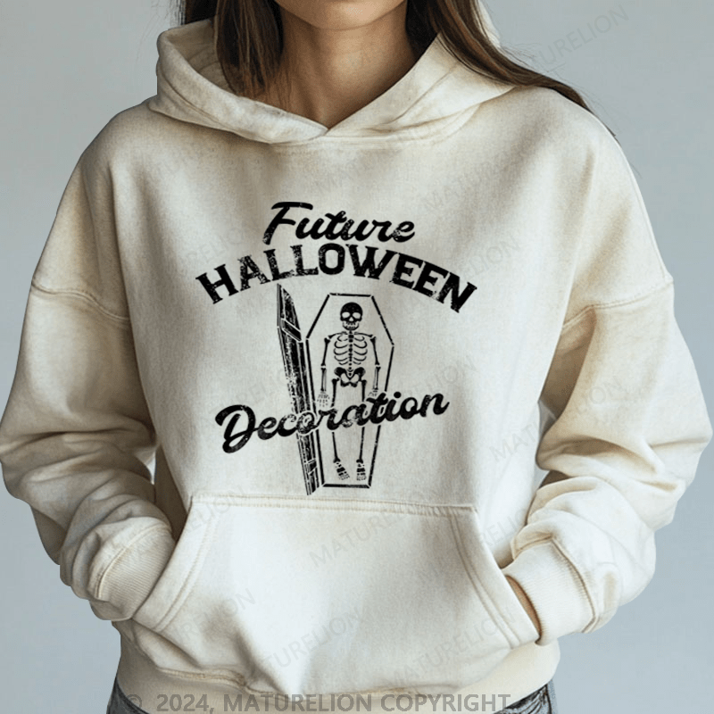 Maturelion Halloween Future Halloween Decoration Washed Hoodie