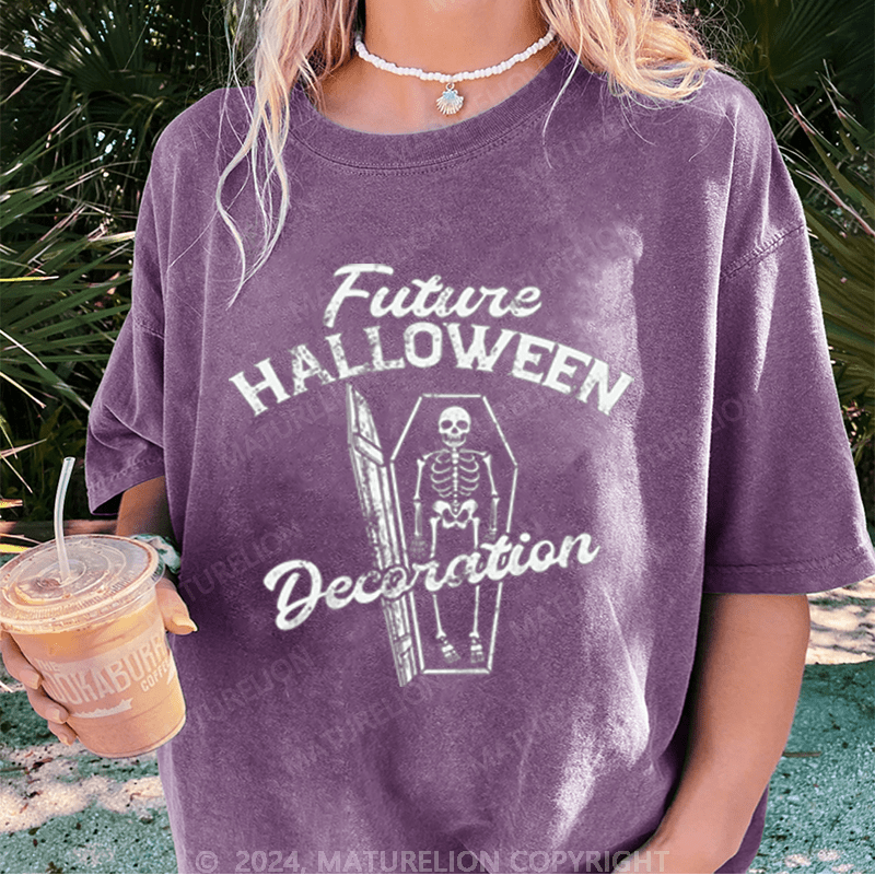 Maturelion Halloween Future Halloween Decoration Washed T-Shirt