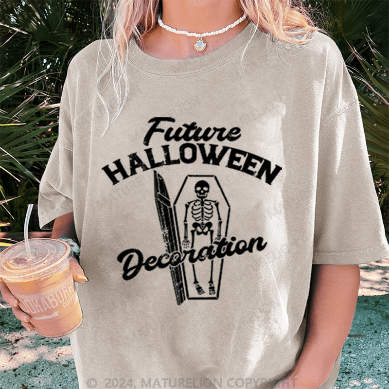 Maturelion Halloween Future Halloween Decoration Washed T-Shirt