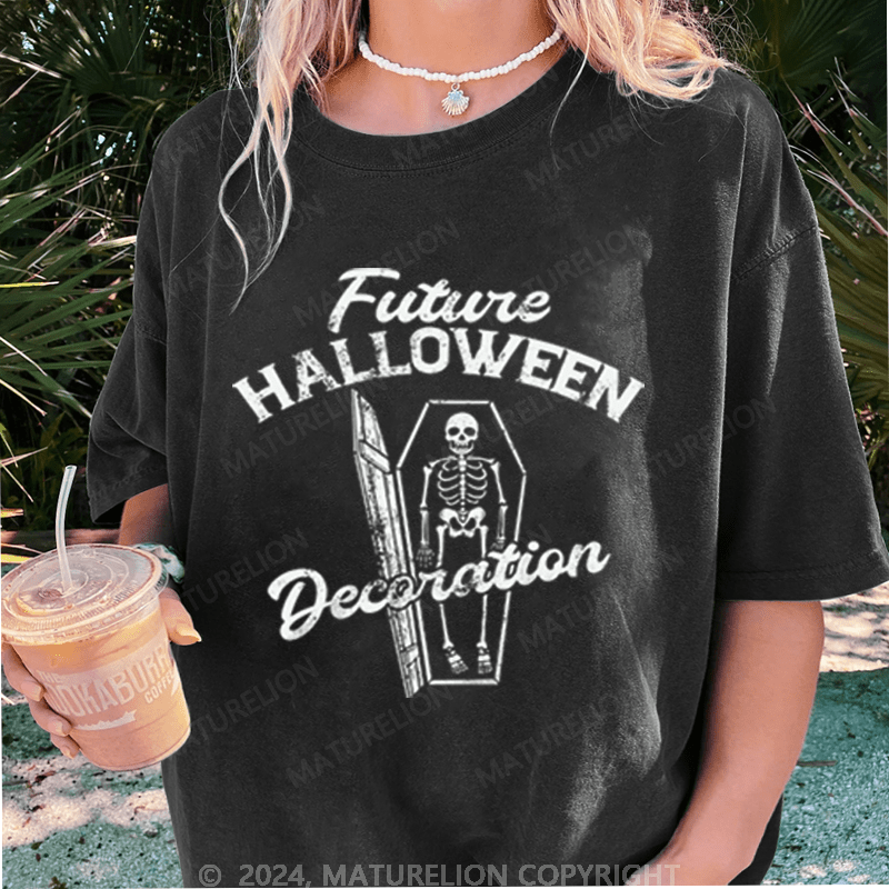 Maturelion Halloween Future Halloween Decoration Washed T-Shirt