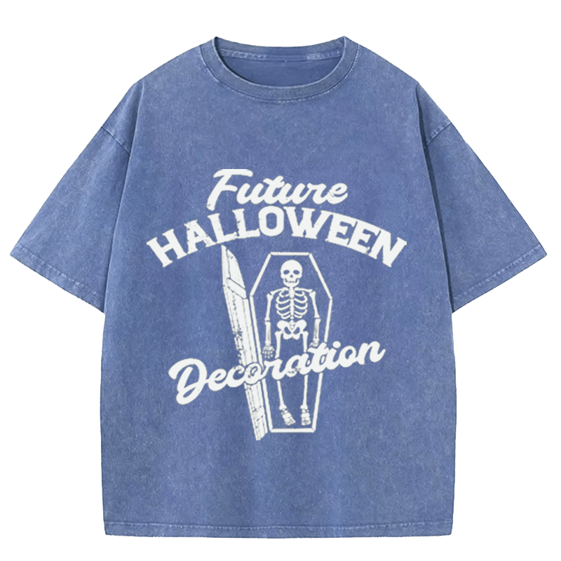 Maturelion Halloween Future Halloween Decoration Washed T-Shirt