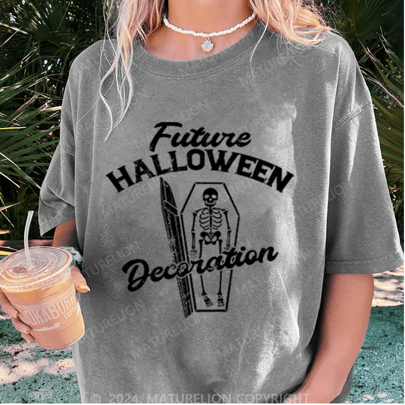 Maturelion Halloween Future Halloween Decoration Washed T-Shirt