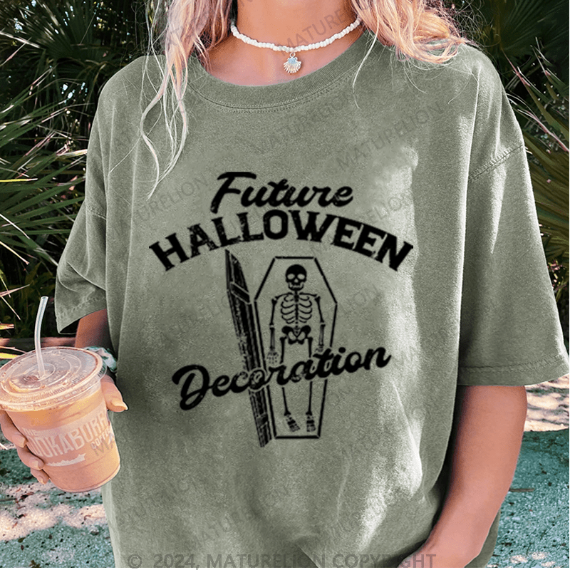 Maturelion Halloween Future Halloween Decoration Washed T-Shirt