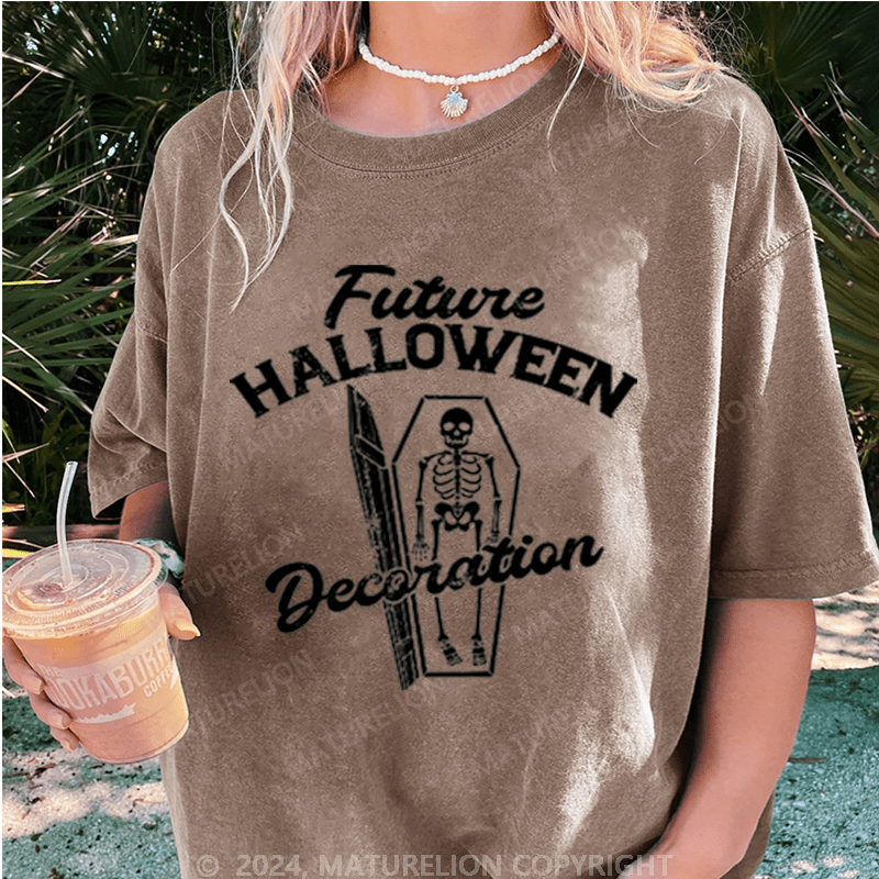 Maturelion Halloween Future Halloween Decoration Washed T-Shirt