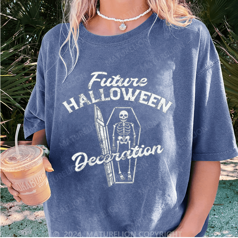 Maturelion Halloween Future Halloween Decoration Washed T-Shirt