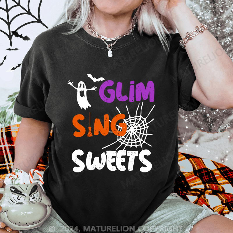 Maturelion Halloween Glim Sing Sweet Washed T-Shirt