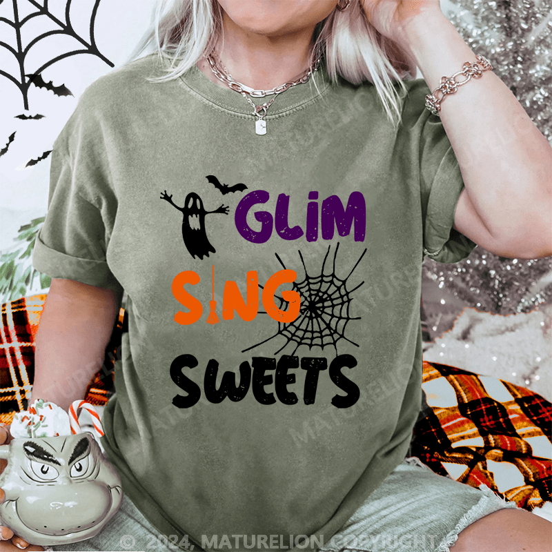 Maturelion Halloween Glim Sing Sweet Washed T-Shirt