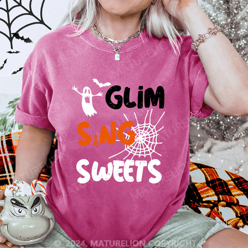 Maturelion Halloween Glim Sing Sweet Washed T-Shirt