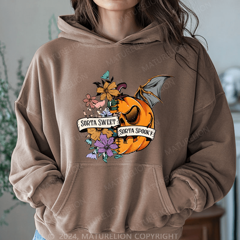 Maturelion Halloween Halloween Washed Hoodie