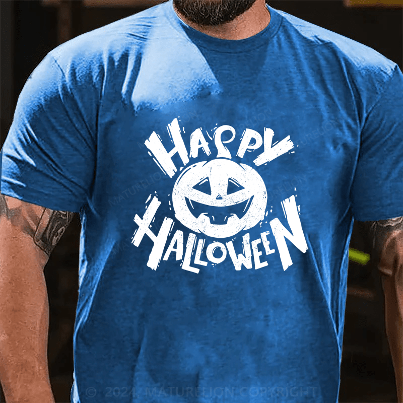 Maturelion Halloween Happy Halloween Cotton T-Shirt