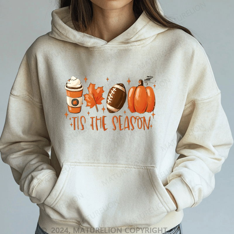 Maturelion Halloween It's The Season Halloween DTG Printing Halloween Hoodie