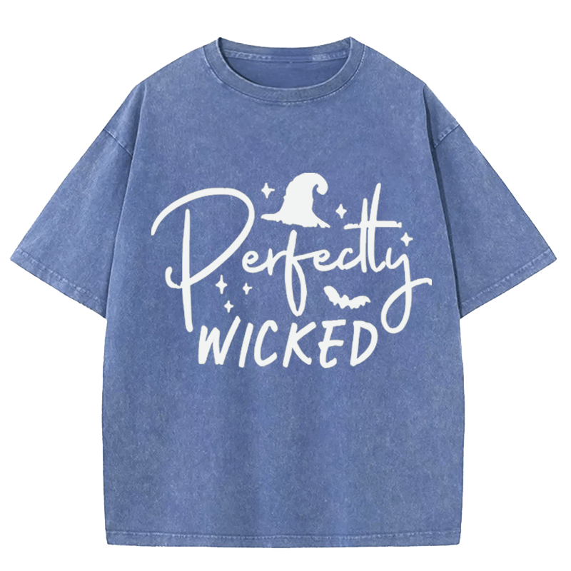 Maturelion Halloween Perfectly Wicked Washed T-Shirt