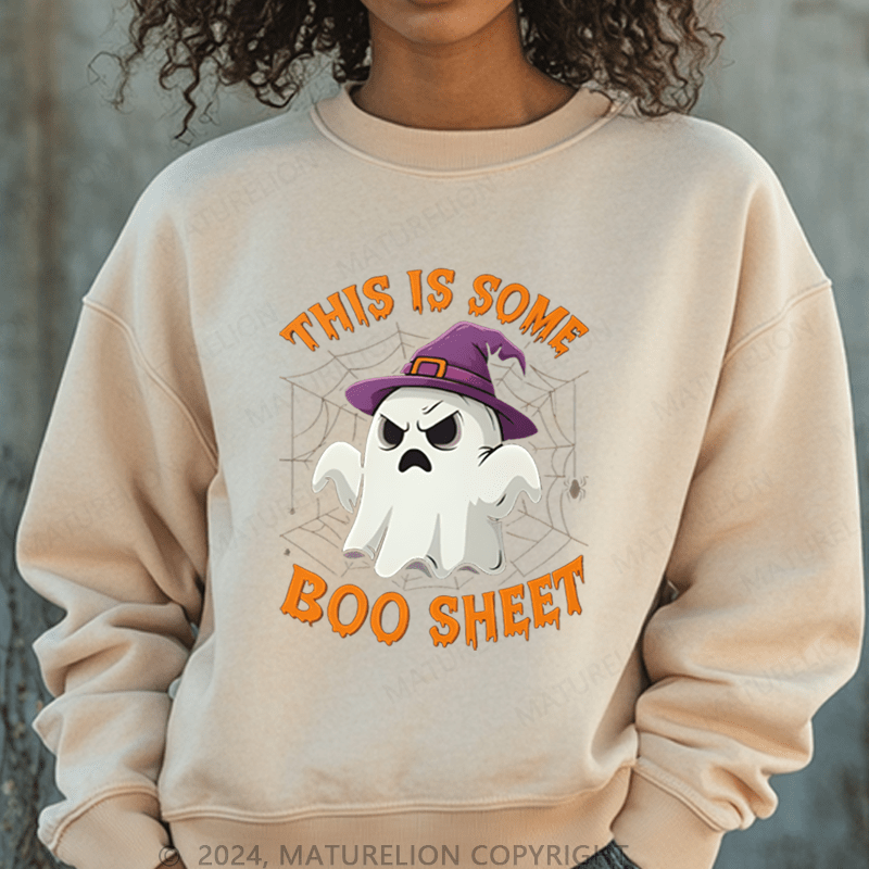 Maturelion Halloween Tis The Some Boo Washed Halloween Sweatshirt