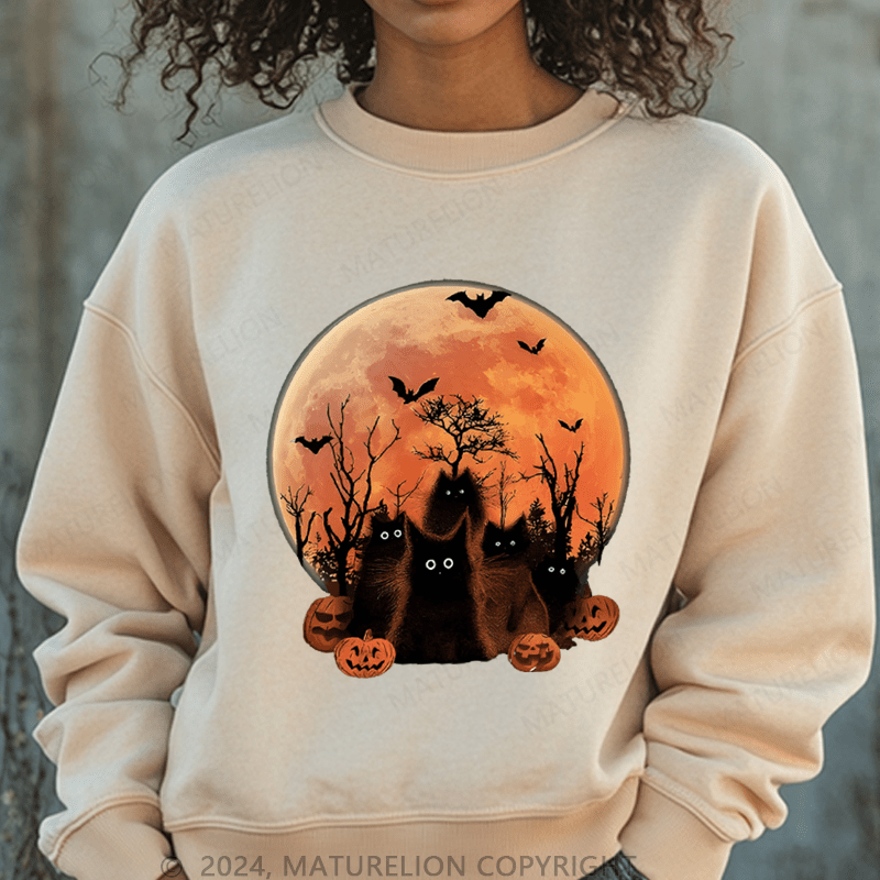 Maturelion Halloween Washed Halloween Sweatshirt