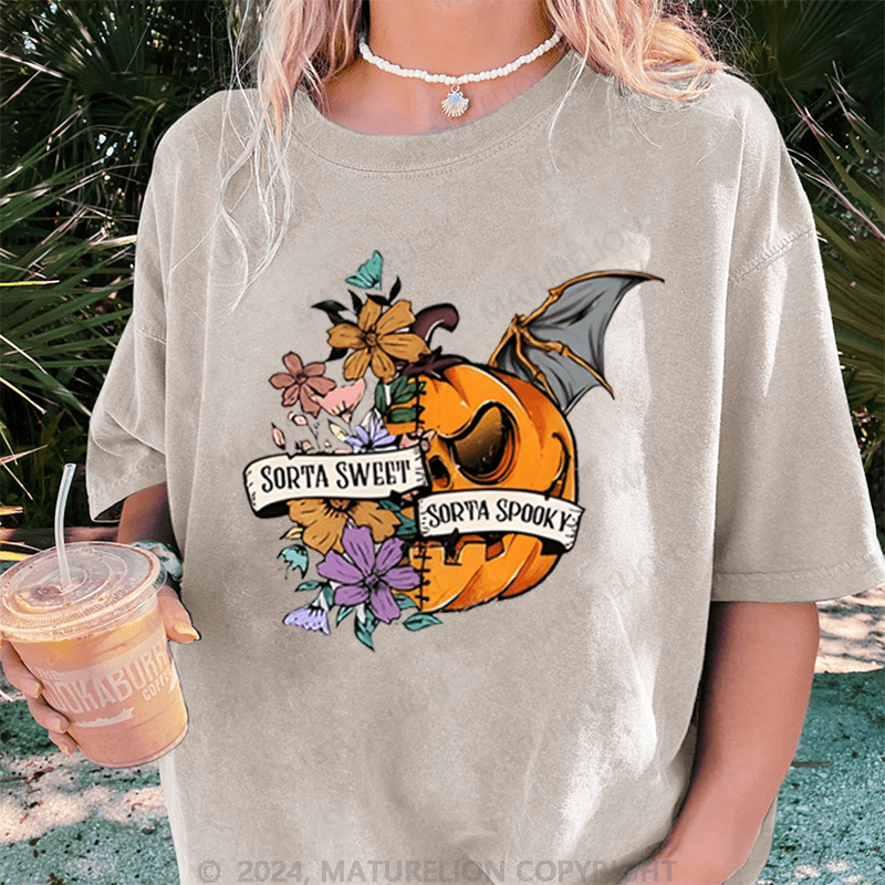 Maturelion Halloween Washed T-Shirt