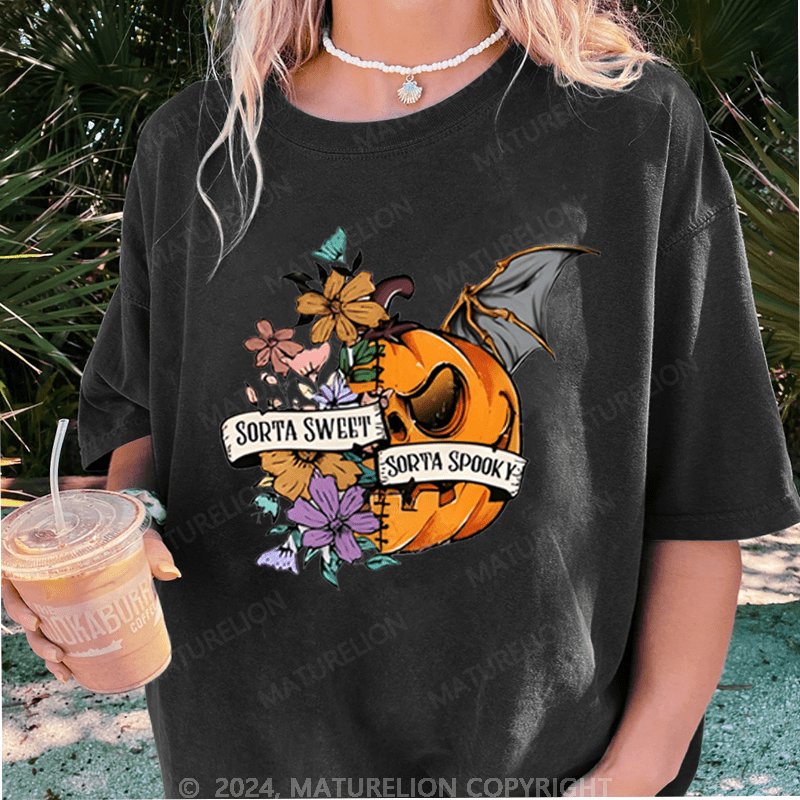 Maturelion Halloween Washed T-Shirt