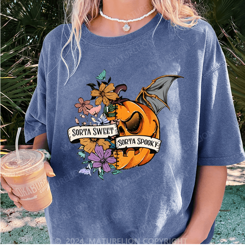 Maturelion Halloween Washed T-Shirt