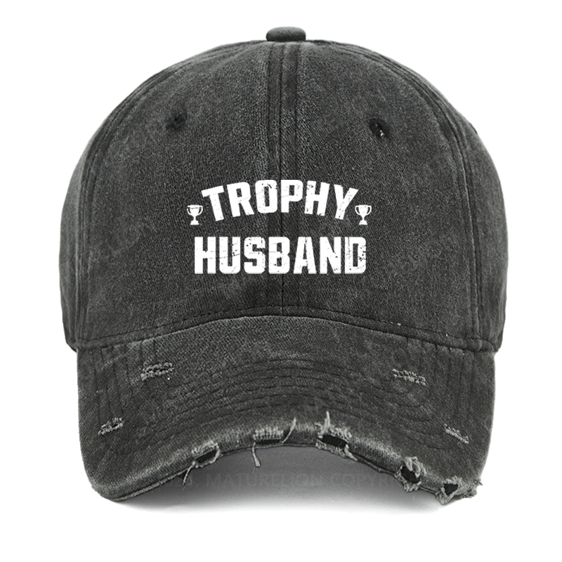 Maturelion Husband Fun Trophy Washed Vintage Cap