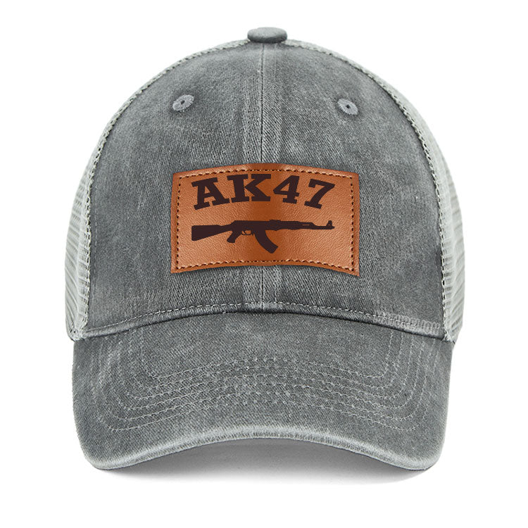 MaturelionI  Ak 47 Leather Patch Cap