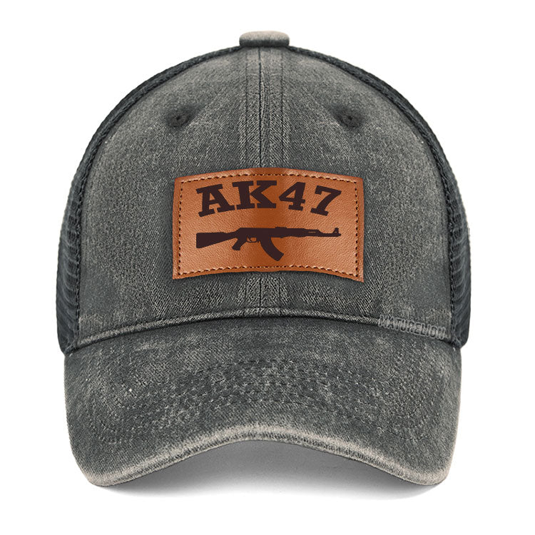 MaturelionI  Ak 47 Leather Patch Cap