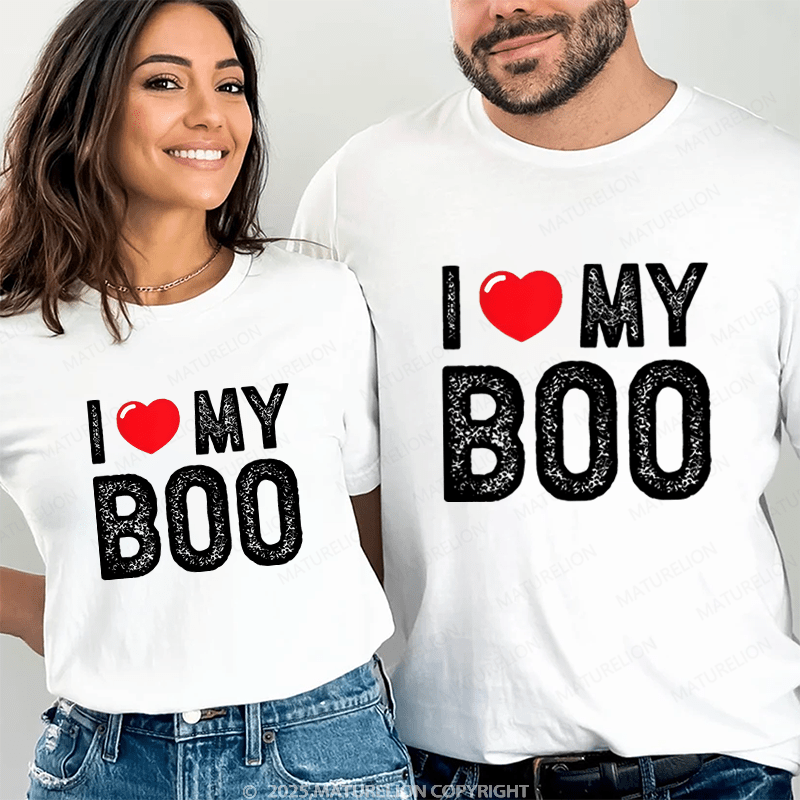 Maturelion I Like My Boo Couple T-Shirt