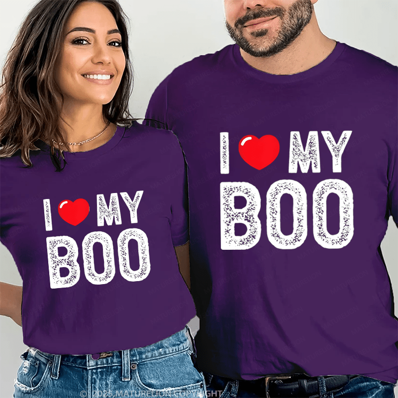 Maturelion I Like My Boo Couple T-Shirt