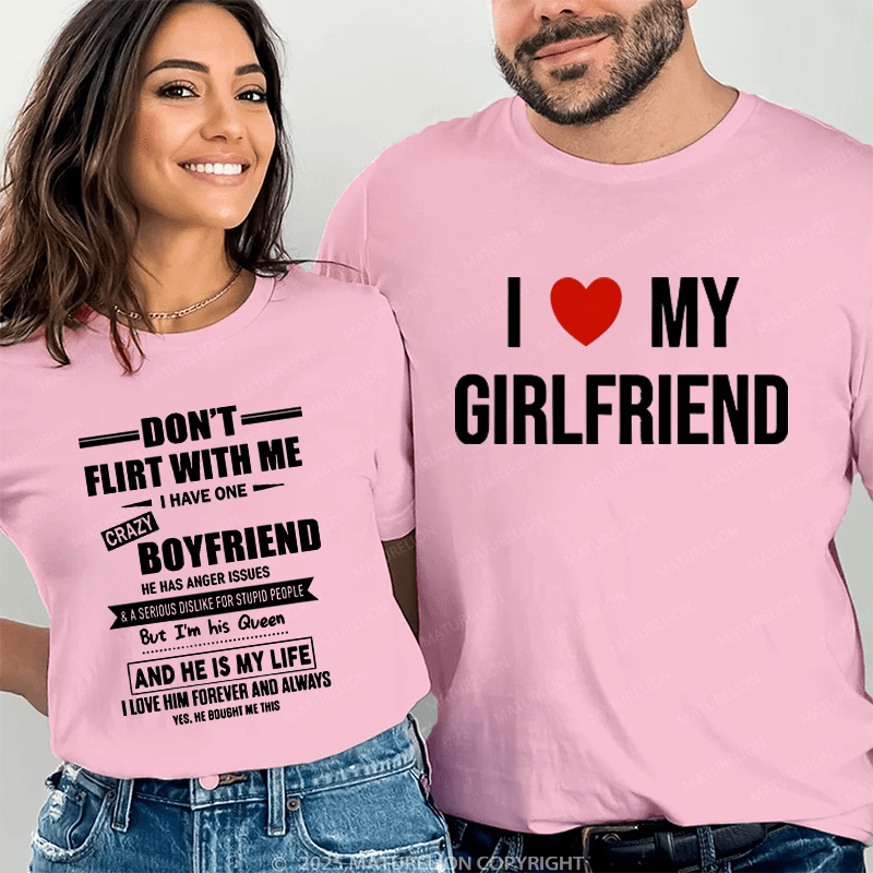 Maturelion I Like My Girlfriend Couple T-Shirt