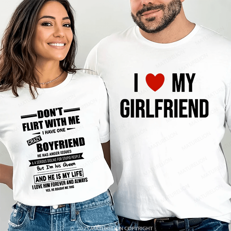 Maturelion I Like My Girlfriend Couple T-Shirt