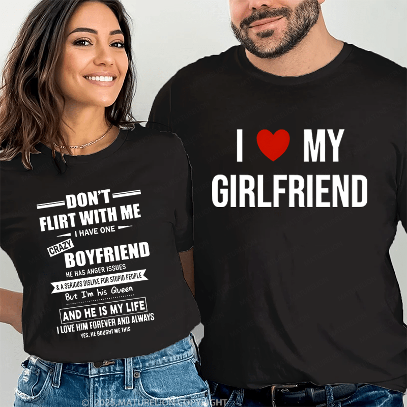 Maturelion I Like My Girlfriend Couple T-Shirt