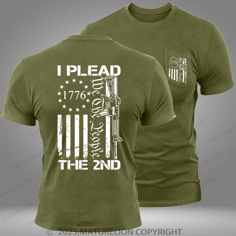 Maturelion I Plead We The People The 2nd Pocket T-Shirt