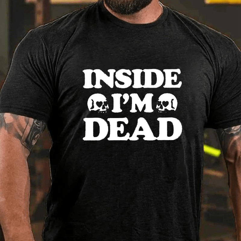 Maturelion I'm Dead Inside Work Office  Cotton T-Shirt