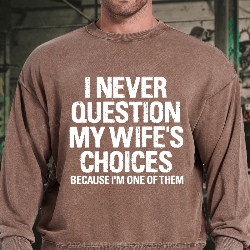 Maturelion I'm Here Because You Broke Something Funny Handyman DTG Printing Washed sweatshirt