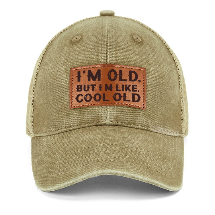 Maturelion I'm Old But I'm Like Cool Old Leather Patch Co2 Cap