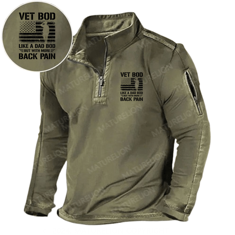 Maturelion Men's Henley Shirt Vet Bob Like A Dad Bob But Whit More Back Pain Henley Shirt