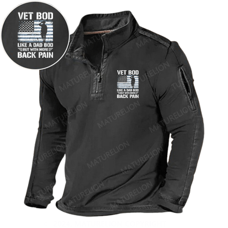 Maturelion Men's Henley Shirt Vet Bob Like A Dad Bob But Whit More Back Pain Henley Shirt