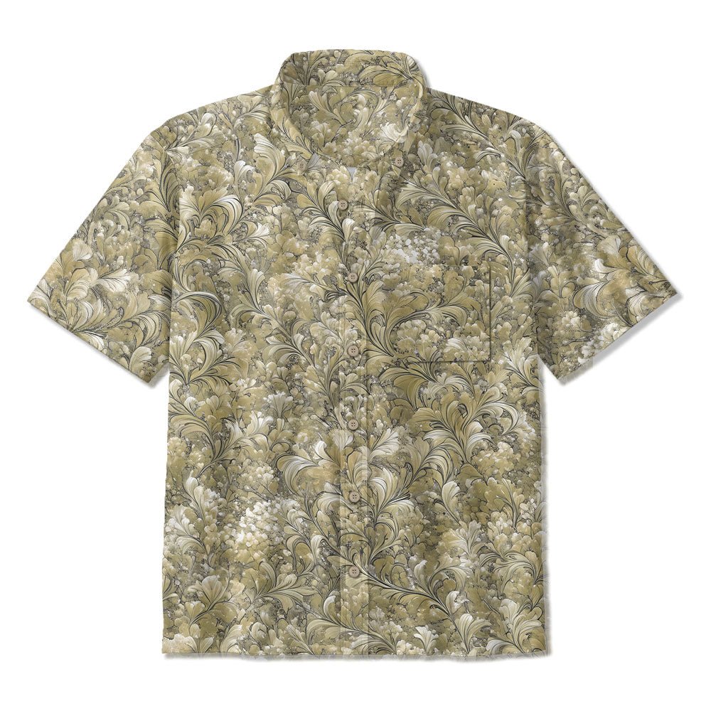 Maturelion Men's Short Sleeve Printed Hawaiian Shirt